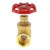 Flameer Brass Gate Valve Hand Turn Rotary Handle Gate Valve with Female Thread  ISO228 Standard - DN20 - B07H279HH7